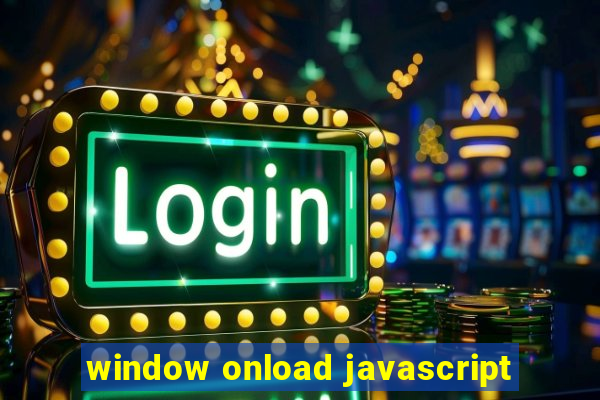 window onload javascript